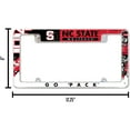 thumbnail image 4 of North Carolina NC State NCAA Wolfpack Chrome Metal License Plate Frame with Bold Full Frame Design, 4 of 6