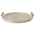 thumbnail image 5 of Kate and Laurel Bruillet Farmhouse Wood Round Lazy Susan Tray, 20 x 20, Natural, Wooden Countertop Organizer with Turning Lazy Susan for Kitchen Storage, Coffee Table, or Living Room Ottoman, 5 of 8