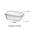 370ml, variant on Glass lunch box food storage container, meal prep, airtight lunch box, microwave, oven, freezer and dishwasher safe