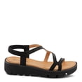 thumbnail image 2 of Patrizia Women's ZIGGED Zigzag Rhinestone Platform Stretch Back Sandals Black EU 42 / US 10.5 - 11, 2 of 5