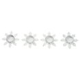 thumbnail image 3 of Tealight Holder Snowflake Antique White Set of 4 0.6x4.13x4.13, 3 of 3