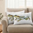 thumbnail image 2 of Vintage Frog Outdoor Waterproof Pillow Covers, Water Surface Motif Animals Artwork Decorative Rectangle Throw Pillowcase Sofa Cushion Sham for Patio/Couch/Chair, 20"x12" 2 Pack, 2 of 8