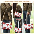 thumbnail image 4 of FORMRS Womens Shoulder Bag with Chain Strap Clutch Purse Cute Tote Handbag, Red Santa Hats Pattern, 4 of 7