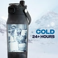 thumbnail image 5 of Frost Buddy Botella De Agua Aislada De 16 Oz Con Pajita Y Tapa Para Chupete | Acero Inoxidable A Prueba De Fugas | Frío Las 24 Horas | Portavasos A Prueba De Sudor | Ideal Para Gimnasio, Viajes, Depor, 5 of 5