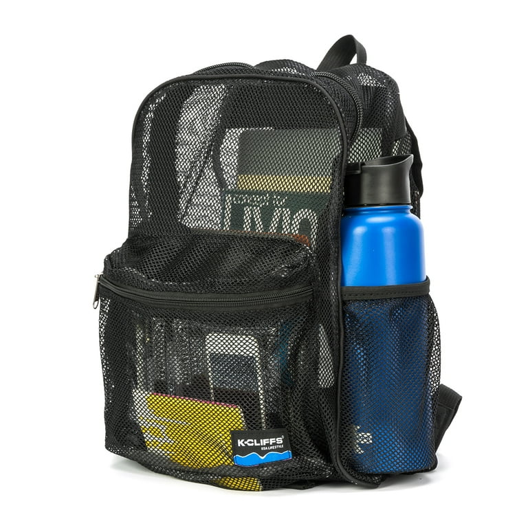 K-Cliffs Unisex Mesh School Backpack , gym bag, daypack in