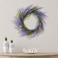 thumbnail image 1 of Guirnalda de lavanda para colgar en la pared, decoración decorativa, corona Floral para vacaciones, interior, exterior, jardín, celebración de boda, 1 of 8