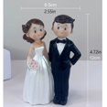 thumbnail image 2 of Cateissary Cásate con muñeca estilo europeo dibujos animados amor romántico boda muñecas pastel Topper hermosa pareja decoraciones Día de San Artesanía, 2 of 6