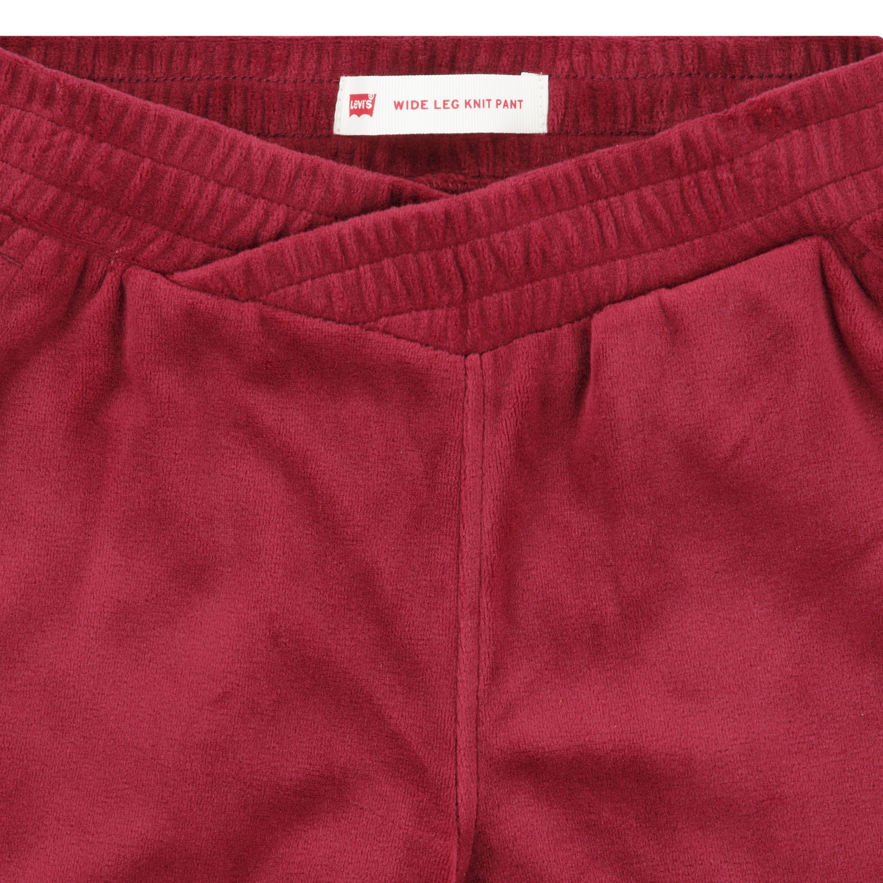 Levi Girls Wide Leg Velour Pant, Size 4-6X