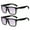2 Pairs of Black, variant on 2 Pairs of BIFOCAL Reading Glasses 2.50 for Women and Men. Oversized Gradient Presbyopic Glasses. Square Sunglasses Black Readers +2.50