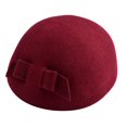 thumbnail image 4 of Mode Casual Femmes Béret Chapeau Vintage Style Élégant Doux Stretch Bonnet de Laine d'Hiver, 4 of 5