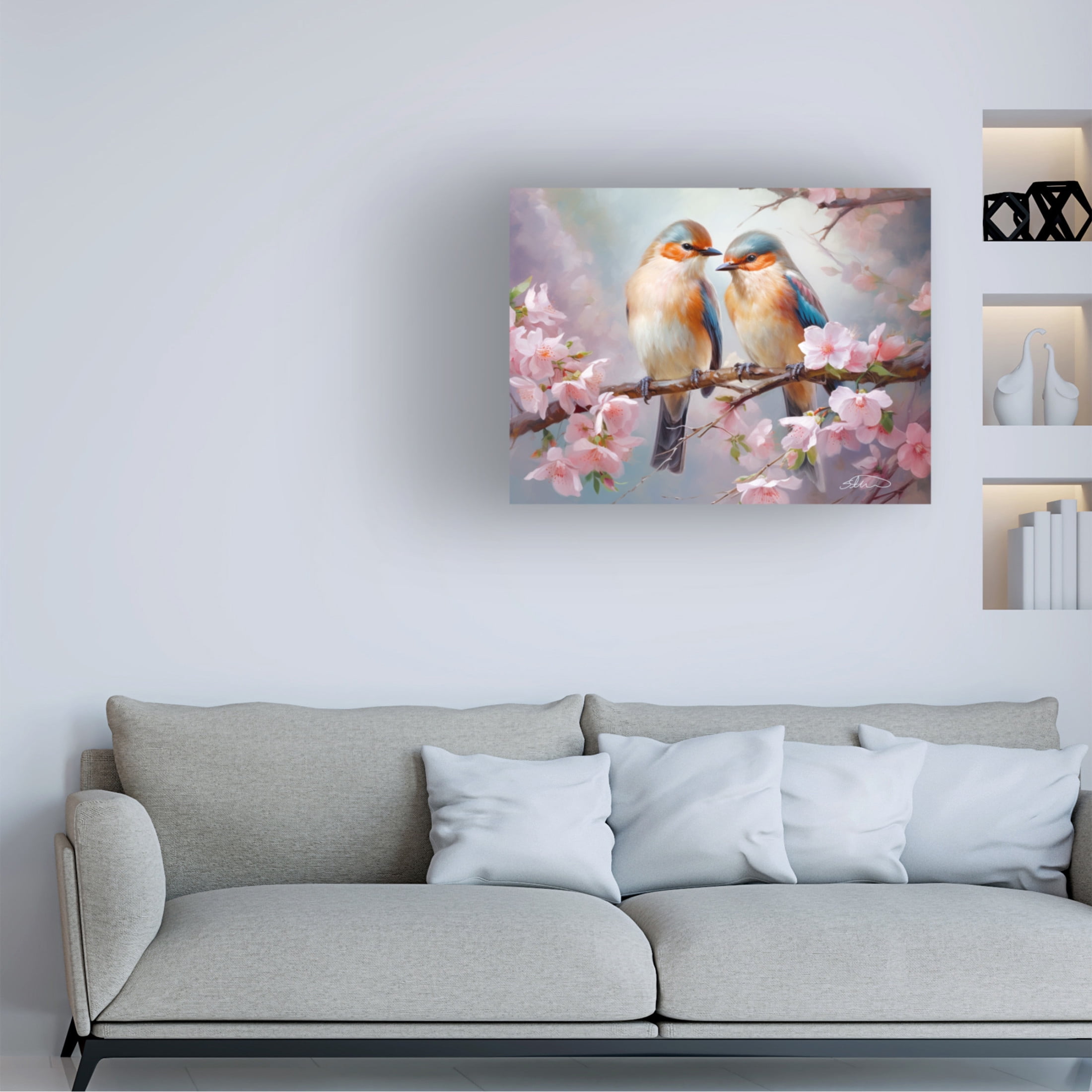 Canvas Wall Art - Stewart 'Everlasting Love' Wall Art for Living Room, Bedroom, or Office Décor by Trademark Fine Art - 47 x 35 Inches