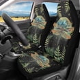 thumbnail image 2 of Yuyamidu Green Dragonfly Car Seat Covers 2pcs Front Seat Only Aesthetic Moon Auto Front Seats Covers Universal Auto Drive Seat Protective Cover, 2 of 7