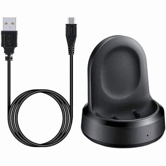 Charger for Samsung Galaxy Watch 1 42mm/46mm, Replacement Charging Dock Cradle for Galaxy SM-R800/R810/R815 Smart Watch (Black)