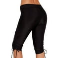 thumbnail image 4 of Women's Swimwear Long Board Shorts High Waisted Side Sstraps Capris Beach Swimming Pants, 4 of 5