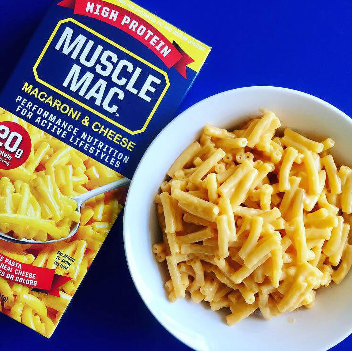 Muscle Mac, High Protein Mac and Cheese, Protein Mac and Cheese, g  Protein, 8 Pack