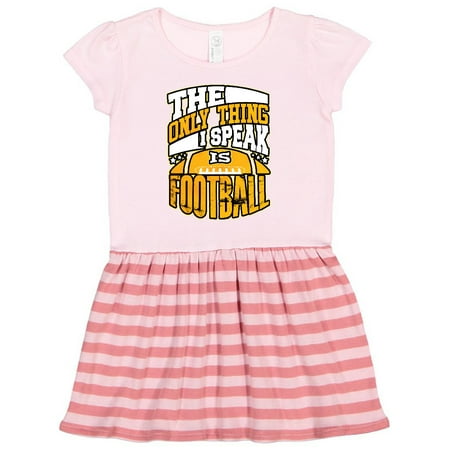 

Inktastic Football Funny Sports Language Gift Toddler Girl Dress