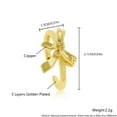 thumbnail image 2 of Z ZACHÉ Gold Plated Bow Ring Gold Plated Adjustable Open Ring for Women, 2 of 6