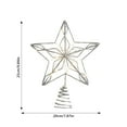 thumbnail image 2 of 2025 Christmas Tree Topper Star with Warm White LED Lights - 12.5 Inch Glitter Sparkle Tree Topper for Holiday Home Decor, Fits Most Standard Size Xmas Trees, 2 of 8
