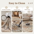 thumbnail image 2 of Roxstand Washable Area Rugs 5x7, Stain Resistant Lightweight Vintage Rugs for Living Room, Non Skid Farmhouse Bedroom Rugs(5'x7', Vintage01-Turmeric), 2 of 9