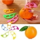 thumbnail image 3 of 20 Pcs Orange Citrus Peelers Plastic Fruit Peeler Citrus Remover Lemon Skin, 3 of 5