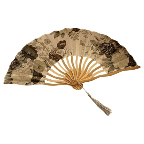 Kisronda Folding Hand Fans for Women Chinese Style Foldable Fan Handheld Summer Cooling Supplies for Hot Weather Travel Wedding Carnivals Music Festivals Outdoor Concerts impart