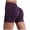 Purple, variant on Scrunch Butt Lifting Shorts for Women V Back Seamless 5" High Waist Workout Gym Compression Spandex Impact Shorts
