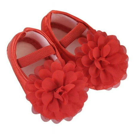 zuwimk Shoes Baby Leather Shoes Moccasins Anti-Slip First Walker Crib Shoes for Toddler Boys Girls Red