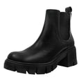 thumbnail image 1 of B91xZ Bottes Femmes Bottes de Combat Lacets Bottines, Noir 7, 1 of 5