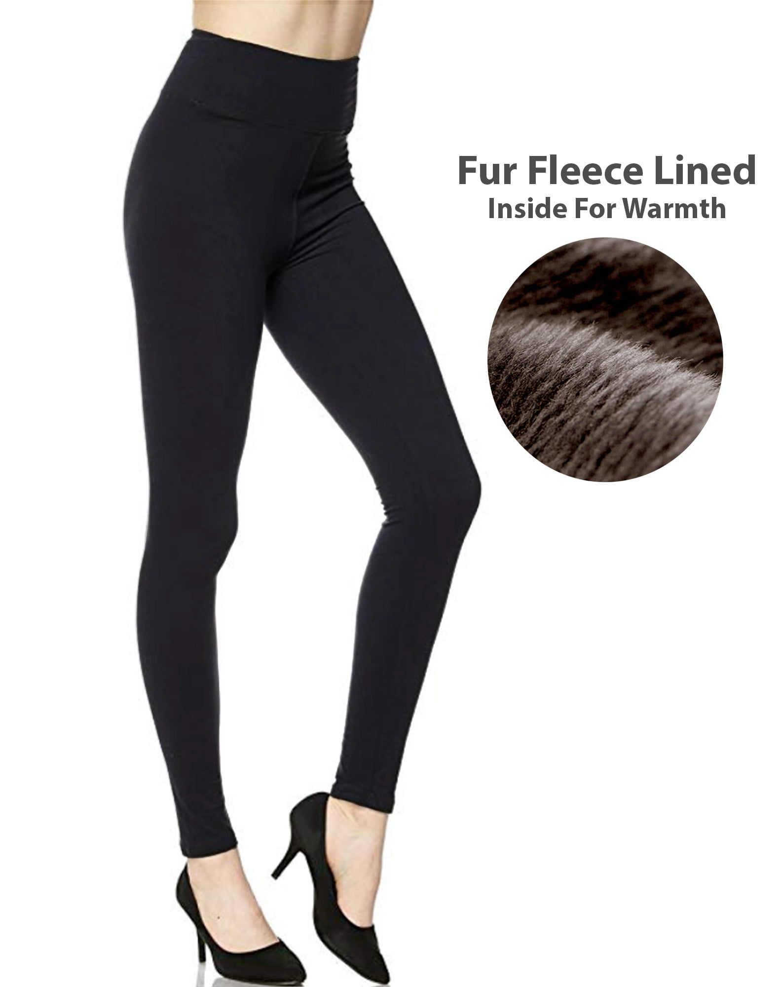 thermal leggings with fur inside