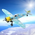thumbnail image 4 of Modelo de avión 1:48, modelo de construcción de juguete, juguetes educativos para edades tempranas, modelo de avión de para el hogar, Azul Yotijar Figura plana, 4 of 8