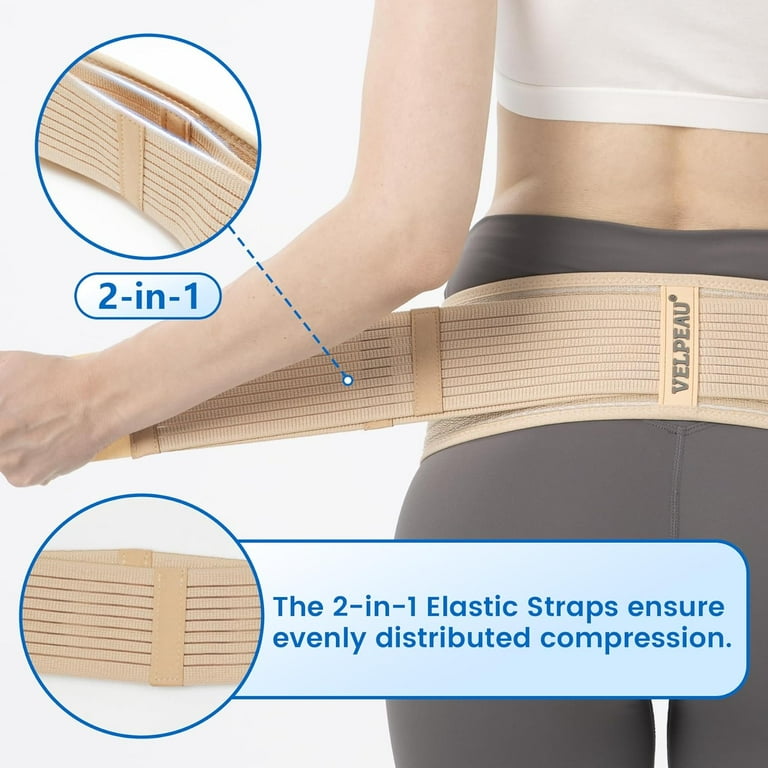 Velpeau Sacroiliac Si Joint Hip Belt for Women Men, Non-slip
