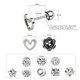 thumbnail image 2 of Pendientes de circonita con forma de hueso para la oreja y para uñas, joyería para piercing en línea, 2 of 5