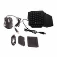 thumbnail image 5 of Mini teclado portátil para juegos, ratón USB RGB, reposamuñecas, media mano, 35 teclas, teclado con convertidor para Android e IOS, 5 of 5