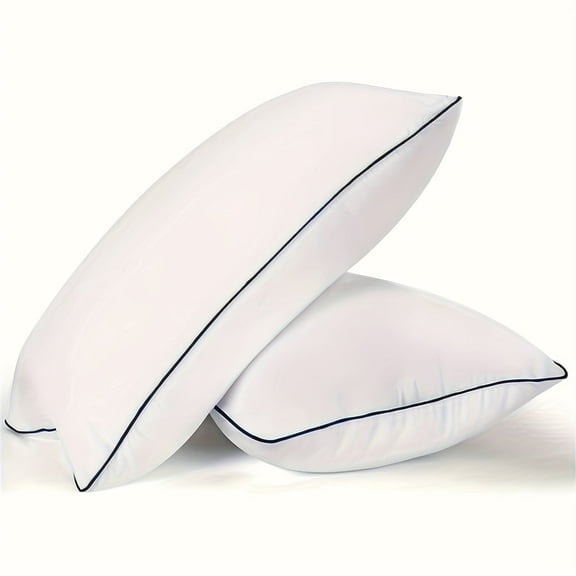 2-Pack Hotel Pillow 5-Star Hypoallergenic Polyester Machine Washable, Non-Collapse Deep Sleep Neck Support