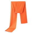 thumbnail image 4 of Men's Solid Color Faux Wool Scarf, Lightweight Winter Neck Warmer, Soft Long Wrap, Autumn Winter Accessory, Casual Warm Scarf for Men, Versatile Solid Tone Scarf - Orange, 4 of 4