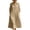 Beige, variant on Hvogkswy Cotton Linen Shirt Dress for Women, Collared Button Midi Dress 3/4 Sleeve Loose FLowy Casual Vacation Dress with Side Pockets