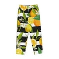thumbnail image 4 of Xecao Orange and Lemon Women's Straight Lounge Pajama Pants: The Epitome of Relaxed Sleepwear, 4 of 9