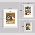 thumbnail image 4 of Golden State Art, Gallery Wall Frames, 11x14, 8x10, 5x7 Multiple Photo Frames Collage for Wall or Tabletop Displays with Mat or Without Mat Silver, 7 Pack, 4 of 8
