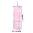 thumbnail image 4 of Panier de Rangement Suspendu, Filets Alimentaires pour Extérieur, Cage de Rangement Multi-Couches Suspendue 3 Compartiments Pliable pour Sécher la Nourriture et Ranger les Vêtements, Camping, 4 of 7