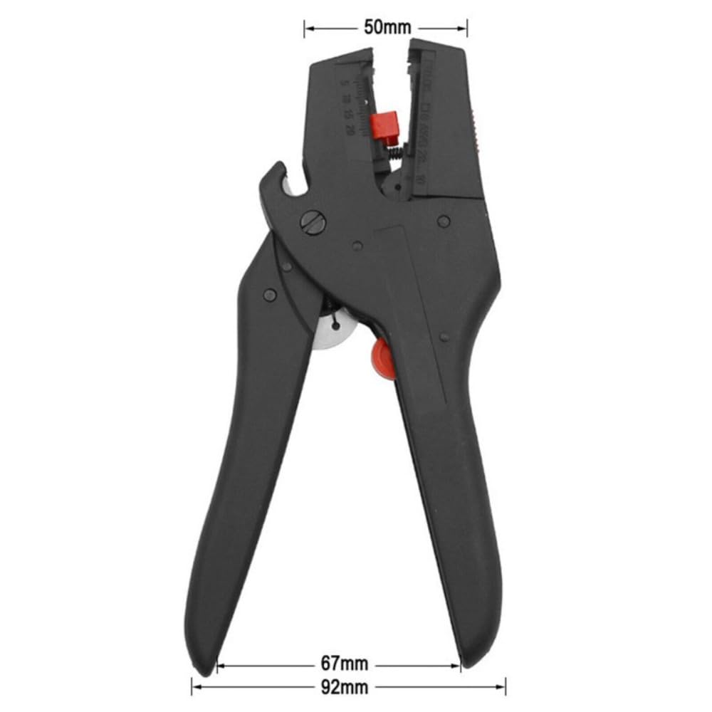 Automatic Wire Stripper, Portable Wire Cutters With Replaceable Blades, Plastic Jaws, Length Limiters Multi Functional Durable Wire Stripping Pliers Tool