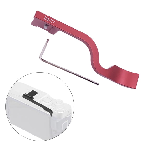 Arriba Agarre, Hotshoe Holder, Aleación uminio de Los Dedos, Conveniencia, con Lve Fotografía Ligera Cámara rojo Macarena Agarre con el pulgar hacia arriba