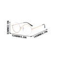 thumbnail image 3 of Cosplay Eyewear Round Frame Clear Lens Glasses Witch Costume Accessory For Halloween, 3 of 6