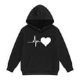 thumbnail image 5 of Hoodies for Teen Girls Boys Oversized Comfy Heart Print Sweatshirts Kids School Cute Trendy Outfits Fall Winter Warm Clothes, 5 of 7