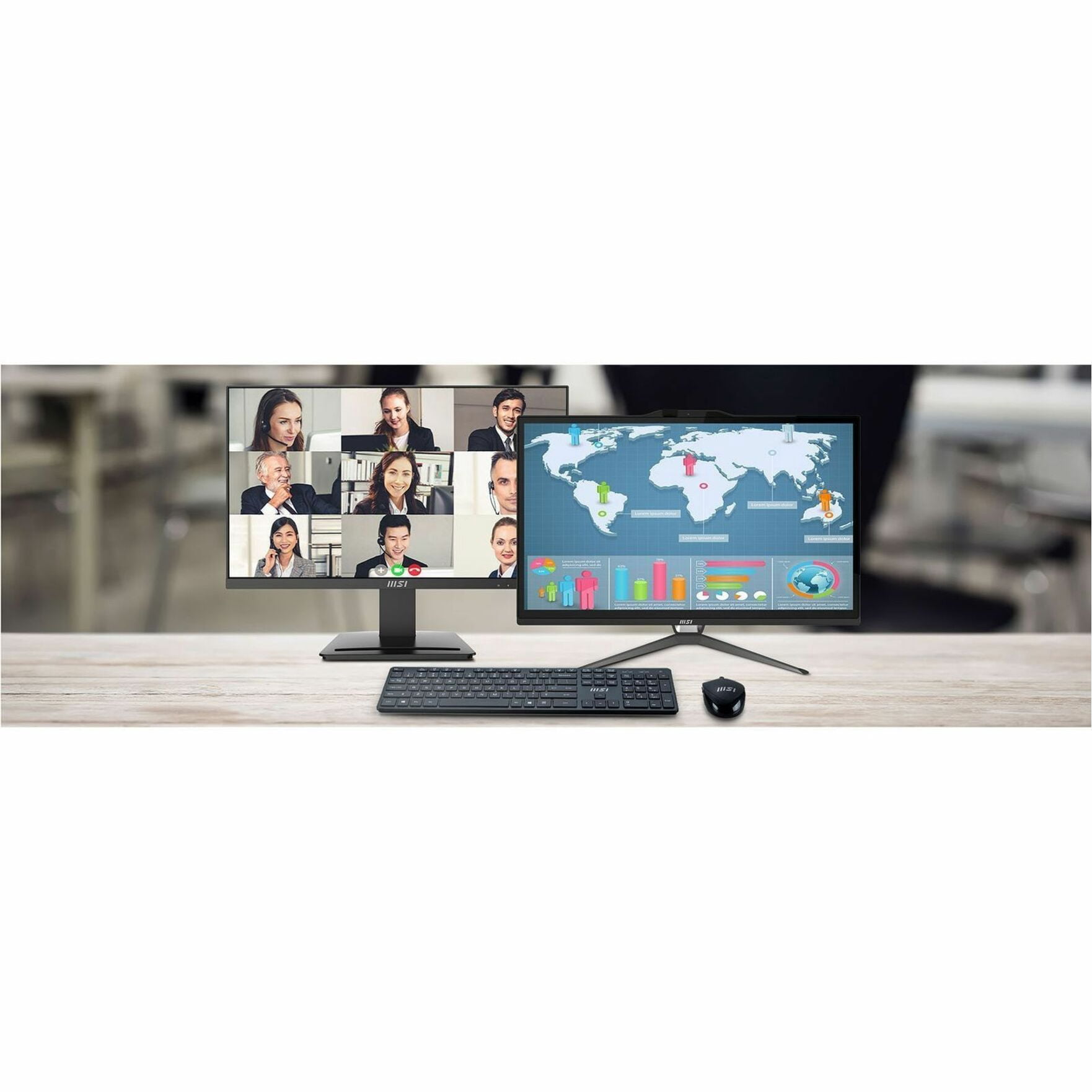 MSI Pro, 21.5\" Full HD, Touchscreen, Intel Core i3-13100, Intel UHD 730, 8GB RAM, 512GB SSD, Black, Windows 11 Home, PRO AP222T 13M-059US