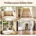 thumbnail image 2 of Pet Gates, DOMIPET Dog Playpen 5Panel 128" Extra Wide 30" Tall Fireplace Fence Playard, White, 2 of 9