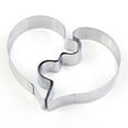 thumbnail image 2 of Heart Puzzle Shaped Cookie Biscuit Cutter Heart Tiny Baking Stainless Steel Metal Molds, 2 of 7