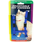Tuff Collar Adjustable Cat Harness - Blue 3/8\" x 10\"-18\"
