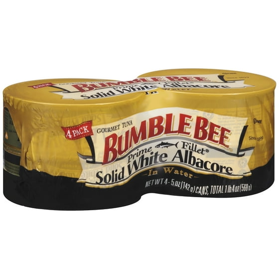 Ble Bee Prime Fillet Solid White Albacore Tuna In Water 4 5oz Ble Bee Prime Fillet Solid White Albacore Tuna In Water 4 5oz Cans