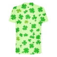 thumbnail image 5 of Blczomt 2026 Mens Short Sleeve Shirt St Patricks Day Green Irish Shirt Big and Tall Shamrock Clover Graphic Summer Top, 5 of 5