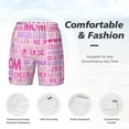 thumbnail image 5 of Lsque Mens Swim Trunks Best Mom ever Pattern - Bathing Suit Compression Liner - Beach Swim Shorts Swimwear - (S-3XL) - Stretch Quick Dry -Large, 5 of 9
